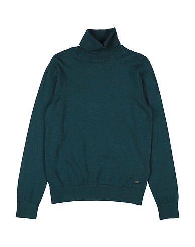 PETROL INDUSTRIES Co. Polo neck Deep teal 80% Viscose, 20% Polyamide