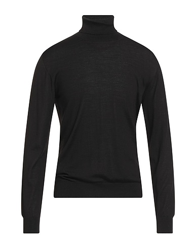 DANIELE FIESOLI Turtleneck SELEZIONE Black 75% Merino Wool, 25% Silk