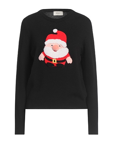 VICOLO Jumper Black 40% Viscose, 30% Polyamide, 25% Wool, 5% Cashmere