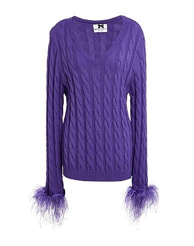 NO SECRETS Jumper Purple 56% Acrylic, 36% Polyamide, 8% Wool