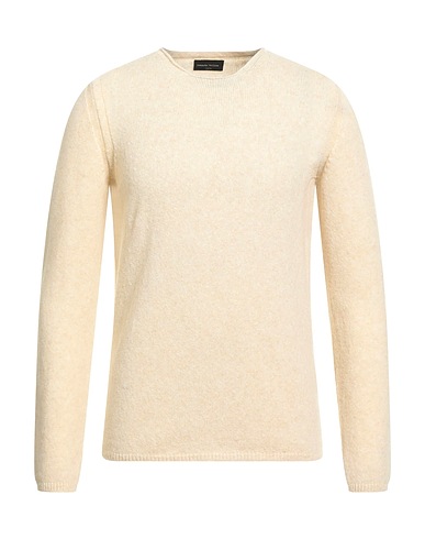 ROBERTO COLLINA Pullover Beige 47% Merinowolle, 32% Wolle vom Baby-Kamel, 21% Nylon