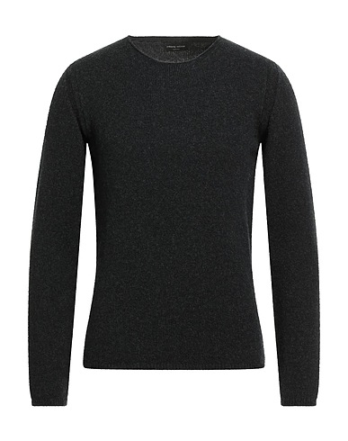 ROBERTO COLLINA Pullover Schwarz 47% Merinowolle, 32% Wolle vom Baby-Kamel, 21% Nylon