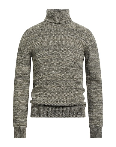 ROBERTO COLLINA Polo neck Khaki 100% Wool