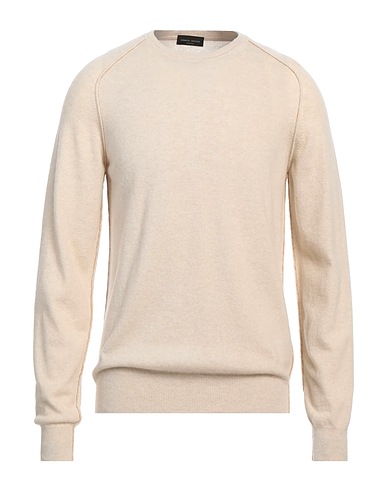 ROBERTO COLLINA Pullover Beige 90% Lana, 10% Cachemire