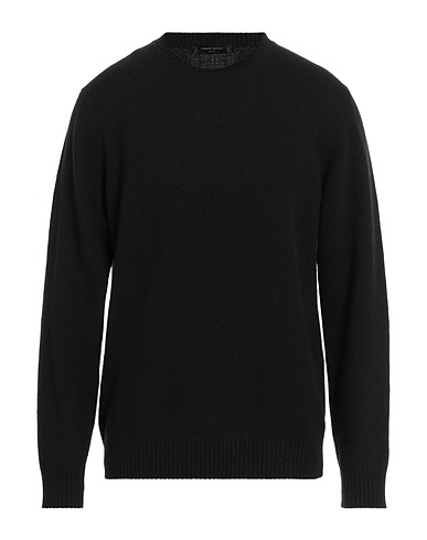 ROBERTO COLLINA Jumper Black 90% Merino Wool, 10% Cashmere