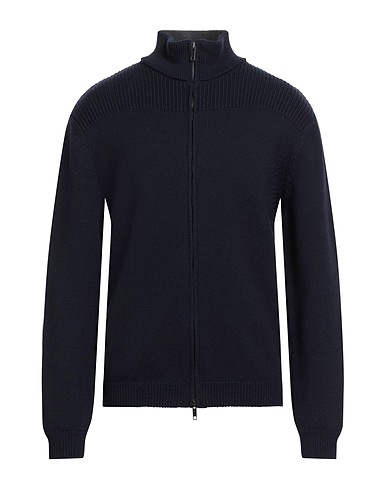 DANIELE FIESOLI Cardigan Navy blue 100% Virgin Wool