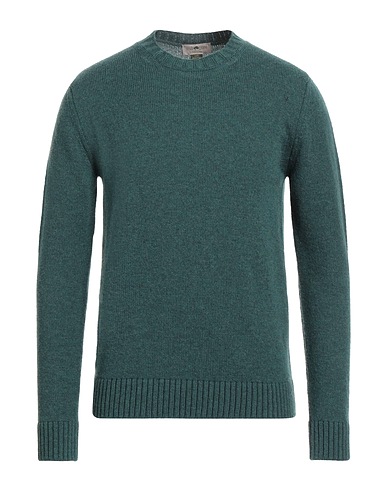 IRISH CRONE Jumper Deep teal 100% Wool