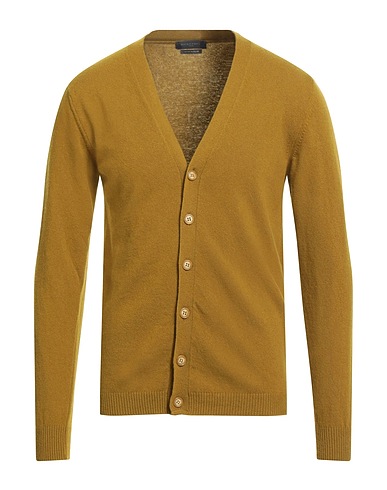 DANIELE FIESOLI Cardigan Military green 90% Merino Wool, 10% Cashmere