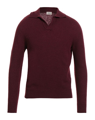 DANIELE FIESOLI Sweater SELEZIONE Burgundy 55% Merino Wool, 45% Cashmere