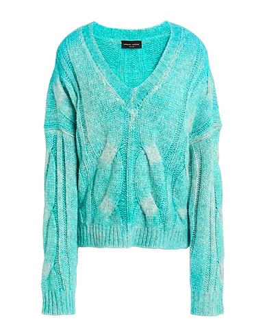ROBERTO COLLINA Sweater Turquoise 68% Baby alpaca wool, 22% Nylon, 10% Wool