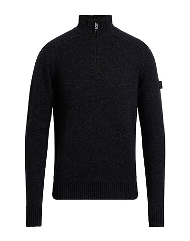 PEUTEREY Jumper with zip Black 80% Wool, 20% Polyamide