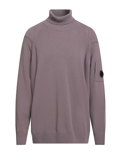 C.P. COMPANY Polo neck Mauve 80% Wool, 20% Polyamide