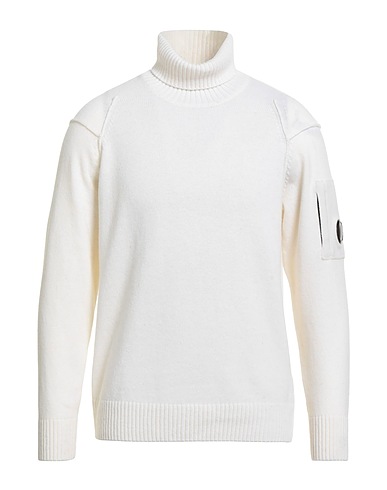 C.P. COMPANY Polo neck Cream 80% Wool, 20% Polyamide