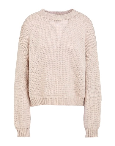 ROBERTO COLLINA Jumper Beige 68% Baby alpaca wool, 22% Nylon, 10% Wool