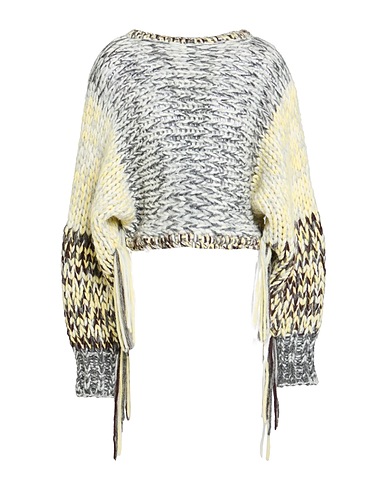 ROBERTO COLLINA Jumper Grey 68% Baby alpaca wool, 22% Nylon, 10% Wool