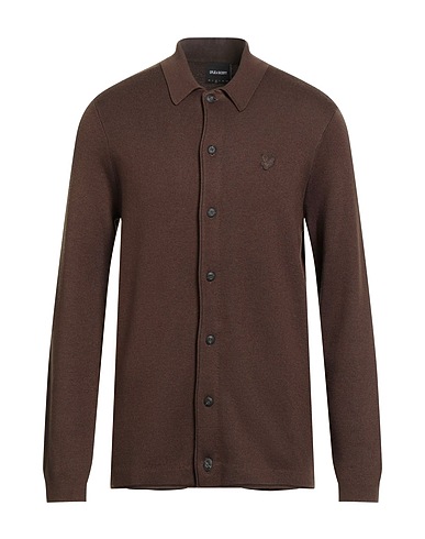 LYLE & SCOTT Cardigan VINTAGE Military green 50% Viscose, 40% Polyester, 10% Wool