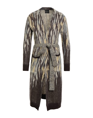 ROBERTO COLLINA Cardigan Dark brown 44% Superkid mohair, 32% Nylon, 24% Merino Wool