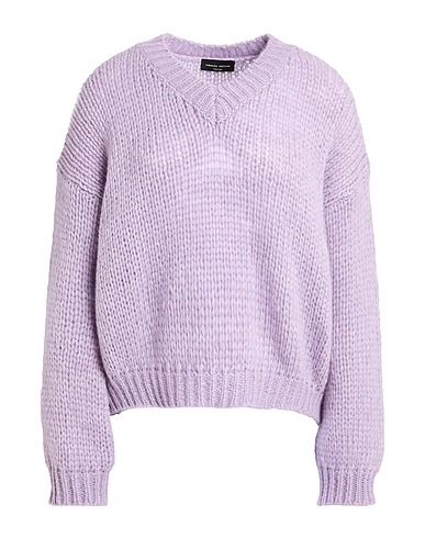 ROBERTO COLLINA Jumper Lilac 68% Baby alpaca wool, 22% Nylon, 10% Wool