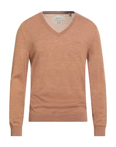 GANT Pullover Cammello 100% Lana Merino
