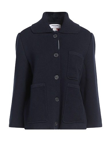 THOM BROWNE 가디건 미드나잇 블루 82% 코튼, 14% 캐시미어, 3% 폴리아미드, 1% 엘라스테인
