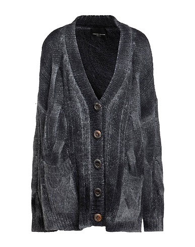 ROBERTO COLLINA Cardigan Grey 68% Baby alpaca wool, 22% Nylon, 10% Wool