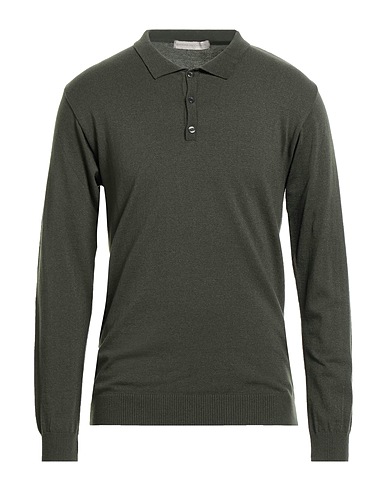 OFFICINE DEL CASHMERE Pullover Militärgrün 68% Polyacryl, 19% Merinowolle, 10% Polyamid, 3% Elastan