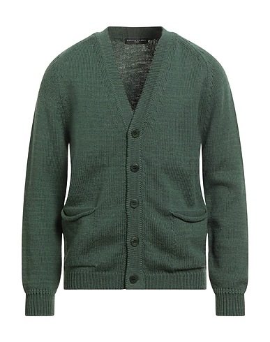 DANIELE FIESOLI Strickjacke LAB Grün 100% Merinowolle
