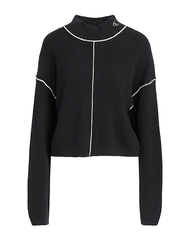 CALVIN KLEIN JEANS Cuello alto Negro 100% Algodón