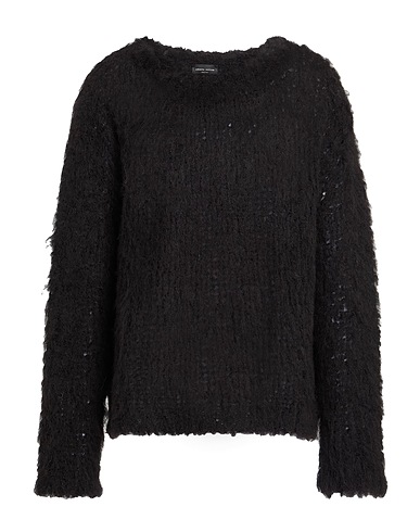 ROBERTO COLLINA Sweater Black 75% Baby alpaca wool, 13% Wool, 12% Nylon