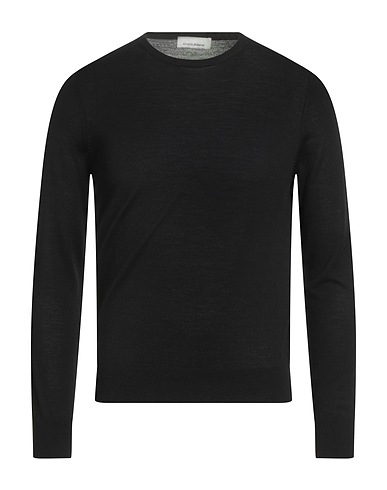 ARNALDO ADIANSI Pullover Nero 100% Lana Merino