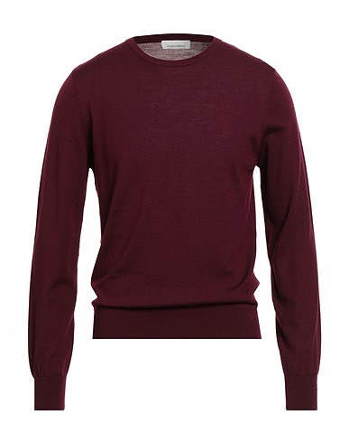 ARNALDO ADIANSI Pullover Bordeaux 100% Lana Merino