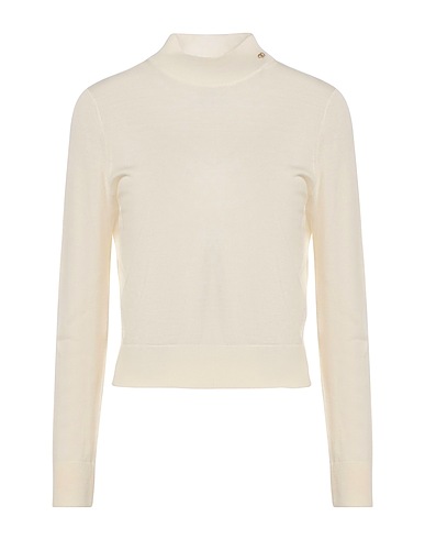 ANINE BING Polo neck Ivory 90% Merino Wool, 10% Cashmere