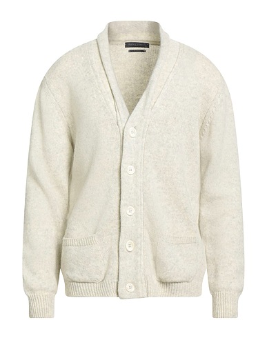 DANIELE FIESOLI Cardigan Light grey 50% Baby alpaca wool, 50% Merino Wool
