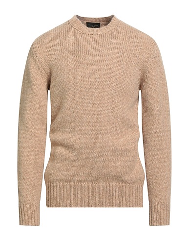 ROBERTO COLLINA Jumper Beige 68% Baby alpaca wool, 22% Nylon, 10% Wool