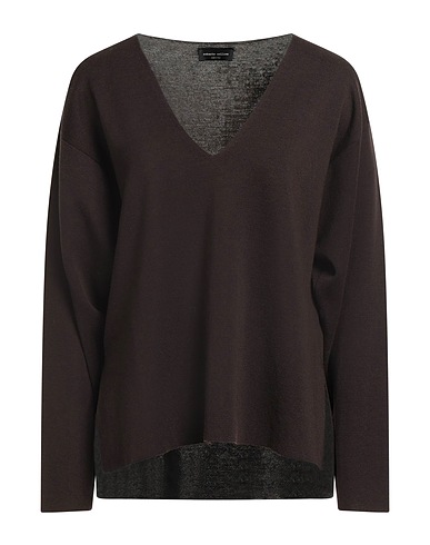 ROBERTO COLLINA Pullover Testa di moro 100% Lana Merino