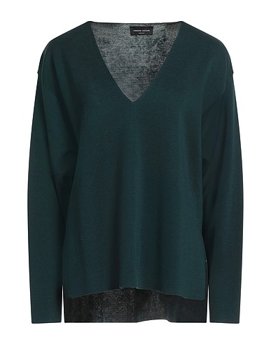 ROBERTO COLLINA Pullover Verde scuro 100% Lana Merino
