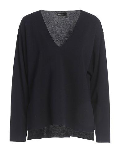 ROBERTO COLLINA Jumper Navy blue 100% Merino Wool