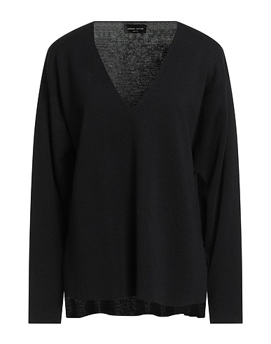 ROBERTO COLLINA Pullover Nero 100% Lana Merino