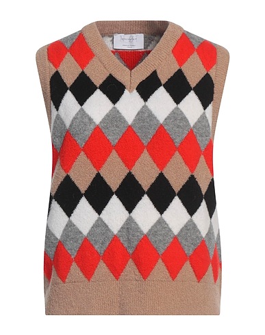 DANIELE FIESOLI Sleeveless sweater COLLEZIONE N_01 Sand 63% Merino Wool, 25% Polyamide, 10% Cashmere, 2% Elastane