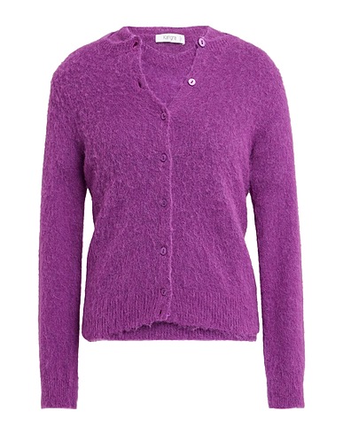 KANGRA Twin set Mauve 63% Alpaca wool, 30% Polyamide, 7% Wool
