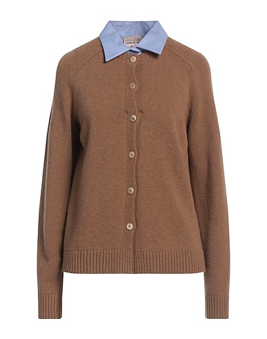 SEMICOUTURE Cardigan Sand 80% Wool, 20% Polyamide, Cotton, Elastane