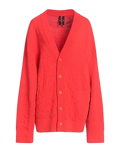 Y-3 Cardigan Tomato red 57% Organic cotton, 43% Polyamide