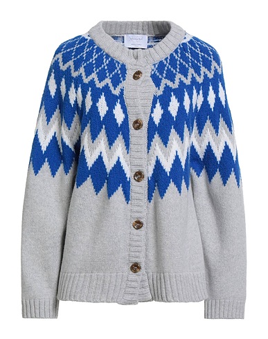 DANIELE FIESOLI Cardigan COLLEZIONE N_01 Light grey 65% Merino Wool, 25% Polyamide, 10% Cashmere