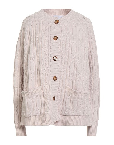 DANIELE FIESOLI Cardigan Taupe 90% Merino Wool, 10% Cashmere