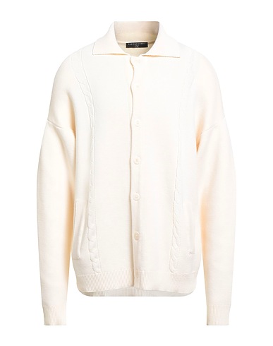 DANIELE FIESOLI Cardigan Cream 100% Merino Wool