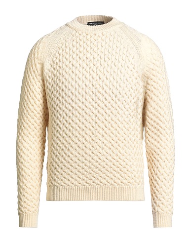 DANIELE FIESOLI Pullover LAB Blanc cassé 100% Laine mérinos