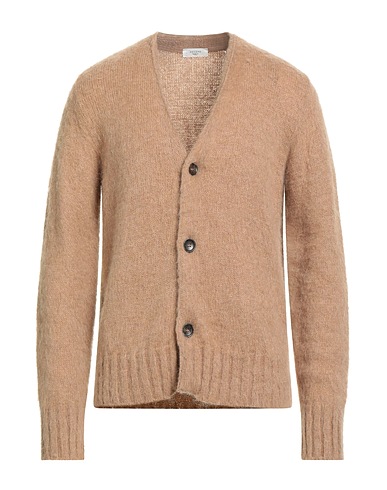 BECOME Strickjacke Kamel 46% Acryl, 26% Polyamid, 14% Wolle, 14% Mohairwolle