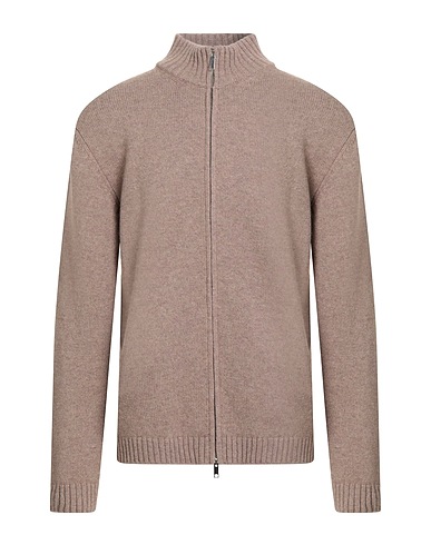 DANIELE FIESOLI Cardigan Taupe 100% Merino Wool
