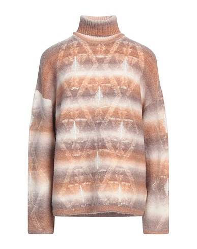 MARKUP Polo neck Light brown 47% Acrylic, 44% Polyester, 6% Nylon, 3% Wool