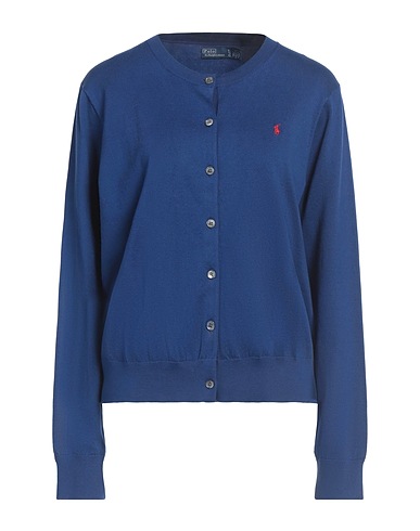POLO RALPH LAUREN Cardigan Blue 81% Cotton, 16% Nylon, 3% Elastane